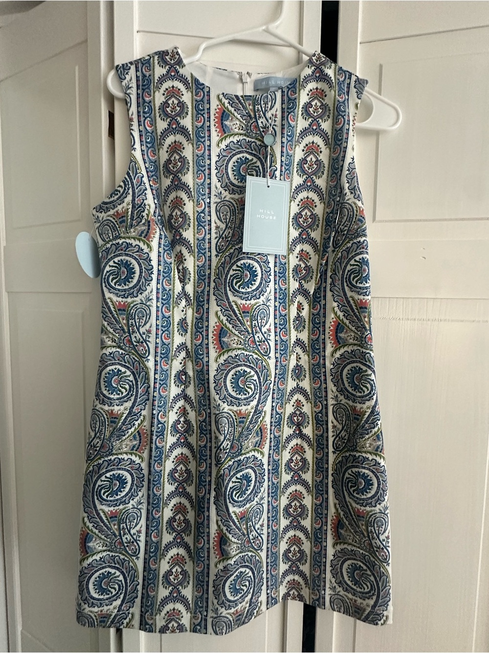 Hill House Home Viola Dress in Corsica Paisley Blue Small Small